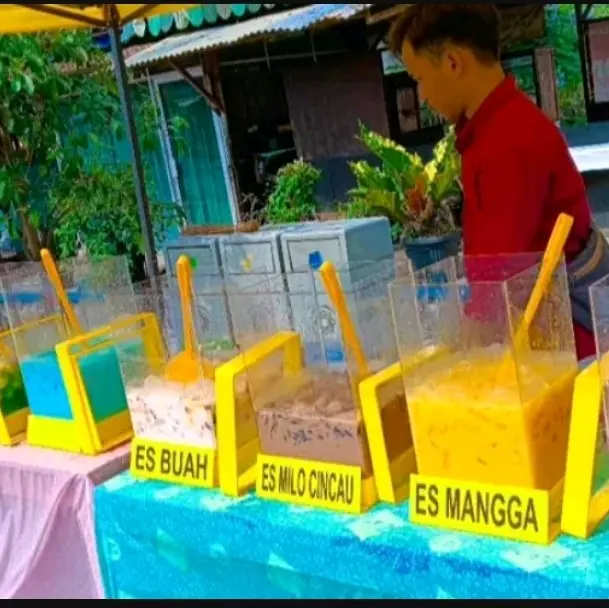 Tempat ES BUAH Akrilik 15 L Tempat ES Buah Acrylic Wadah Minuman Akrilik