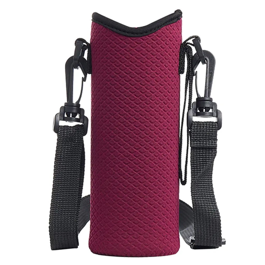 ✪ Water Bottle Sling Bag for Carrier Crossbody Sleeve Neoprene Water Bottle for Case Holder Pouch Cover Sport Water Bottle
