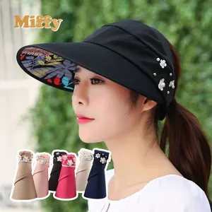 Jual Topi Musim Panas Dengan Visor Lipat Kekinian - Topi Pantai/Topi Outdor Pelindung Sinar Matahari Fashion Import
