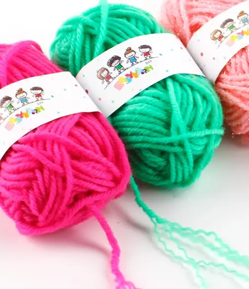 Set cuộn len 12 màu để làm đồ thủ công handmade trang trí làm đồ chơi mầm non DIY sáng tạo đa dạng 8