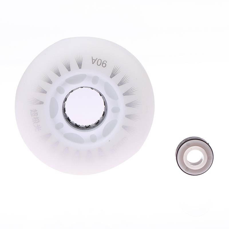 Product Introduction of 1Pc Flash Inline Skate Wheels 90A LED Lighting Skating Wheel Flash Wheels Sliding Roller Skating Shoes 76MM 72MM 68MM 36