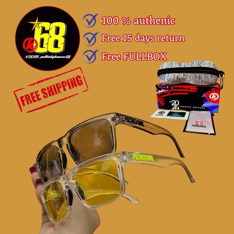 Combo 2 mắt kính râm phân cực Kdeam gọng vuông mới 2025 KDEAM dành cho nam và nữ Kính râm lái xe siêu nhẹ chơi thể thao Kính Mắt KDEAM EYEWEAR . Kính cho đàn Ong và đàn bà