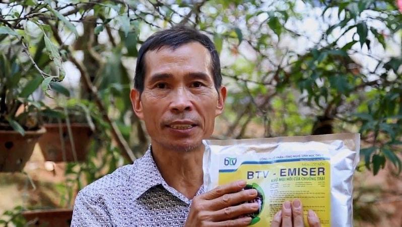 Product Introduction of BTV Emiser - khử mùi hôi chuồng trại - men vi sinh rắc chuồng 1kg 1