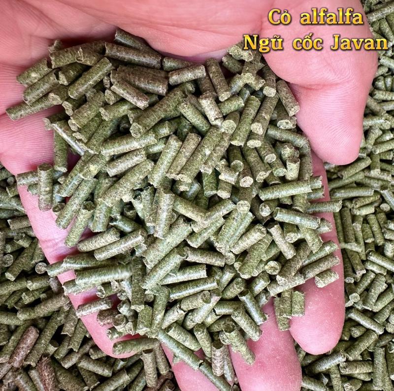 1KG cỏ linh lăng alfalfa ép viên, thức ăn cho gà đá, thỏ, hamster