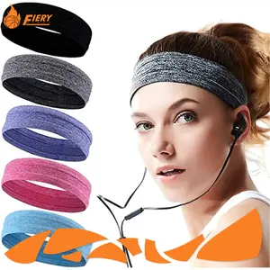 [Fiery Sport] Headband Bandana Olahraga Bola Basket Gym Fitness Yoga Running Tennis Futsal Aolikes Anti Slip Hb Yoga Outdoor