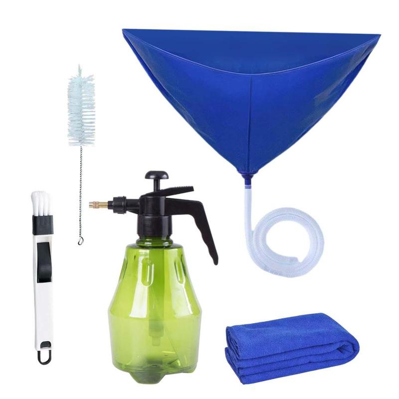 Bộ dụng cụ làm sạch Điều Hòa Không Khí, có bàn chải, túi bảo vệ sạch, cho Điều Hòa Không Khí Treo Tường, thích hợp cho gia đình, khách sạn, máy bay nhiệt hấp thụ, lưu trữ 0