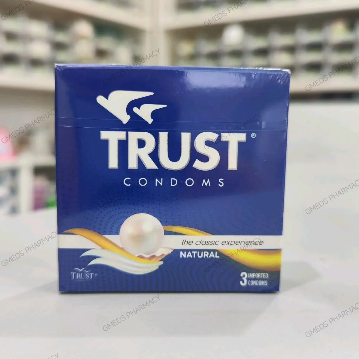 Ps Condoms TRUST CONDOM 1 PACK 3 PCS (DISCREET PACKAGING) WEARABLE CONTRACEPTIVE ...