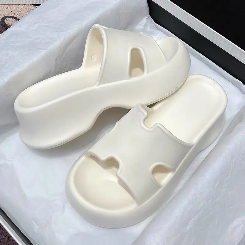 Dép Quai Ngang Đế Cao 5cm Chất Eva Êm Chân Mã 503