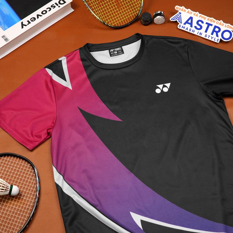 Áo Cầu Lông, Quần Cầu Lông, Bộ Cầu Lông YONEX Nam Nữ, Vải Poly Ánh Kim Thoáng Khí. Đồ Cầu Lông ASTRO Mã ATYN05 2