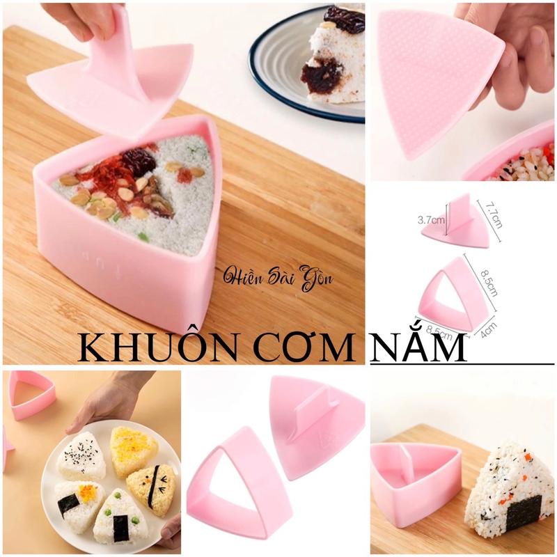  Khuôn Sushi Onigiri khuôn cơm nắm khuôn tam giác lớn làm sushi 