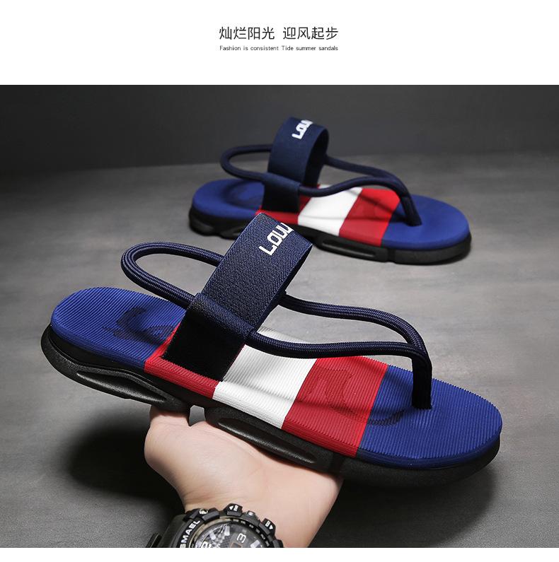 Product Introduction of New Men's Sandals Dual-Use Outdoor Casual Beach Shoes Men's Foreign Trade Slippers Men's Platform Non-Slip 6