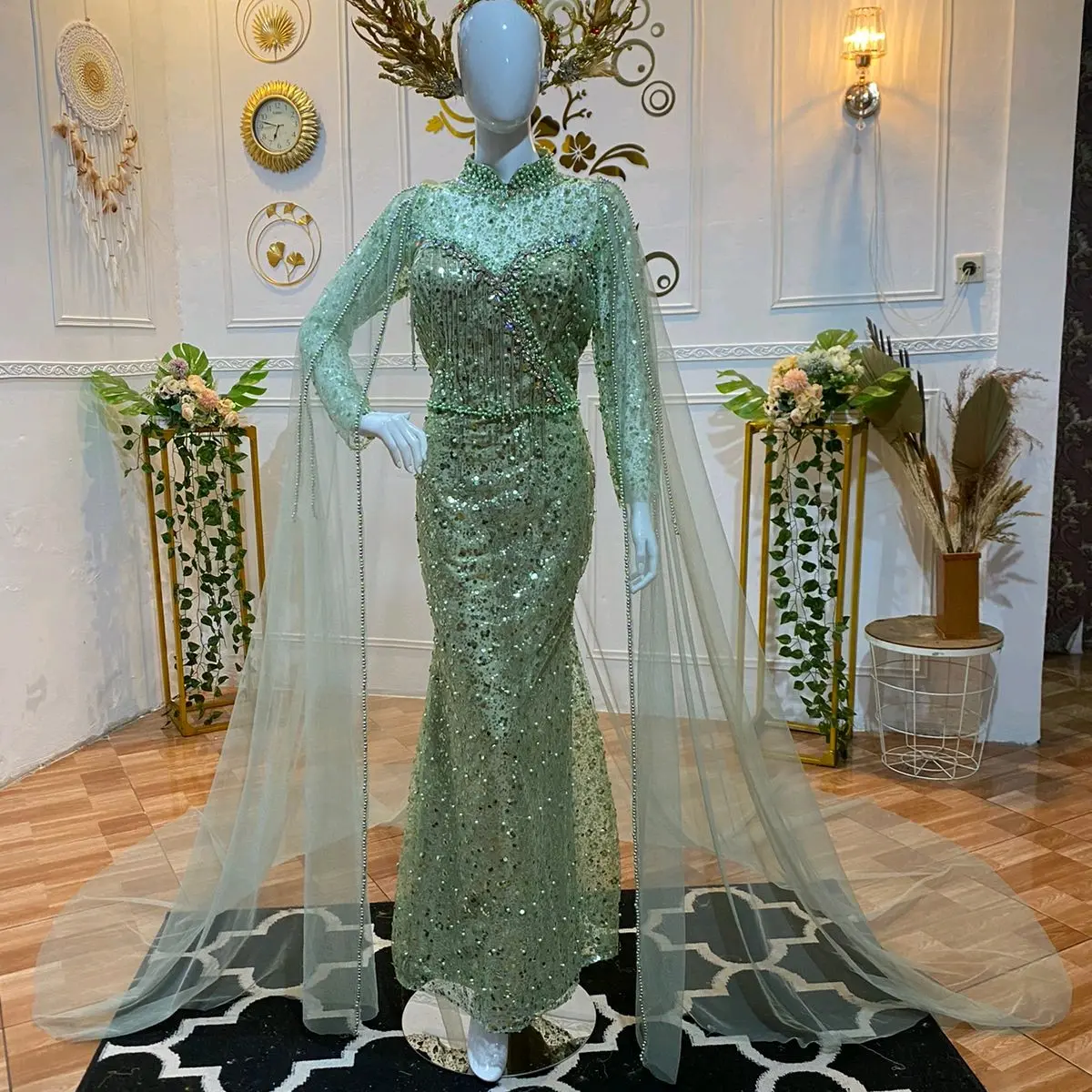 slim dres squin Dress Wanita  Pengantin
