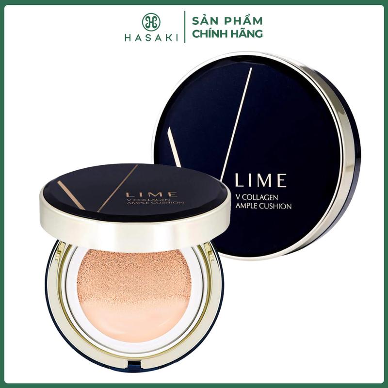 Phấn Nước Lime V Collagen Ample Cushion SPF50+ PA+++ Dưỡng Ẩm 20g | HASAKI BEAUTY
