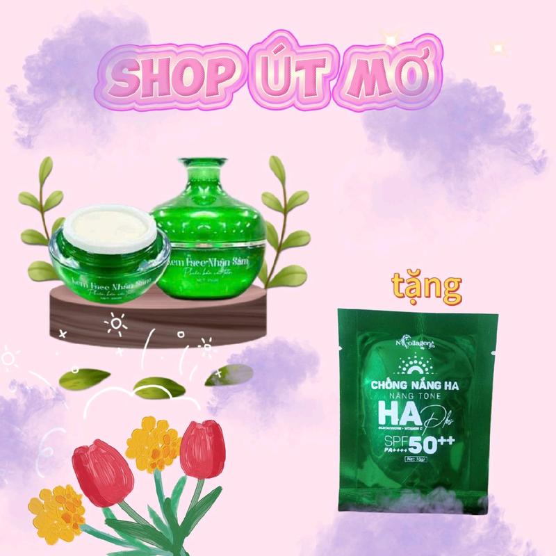 KEM NHÂN  SÂM XANH N COLLAGEN SÁNG DA MỜ SẠM NÁM DÙNG DA DẦU ,SỬ DỤNG BAN NGÀY