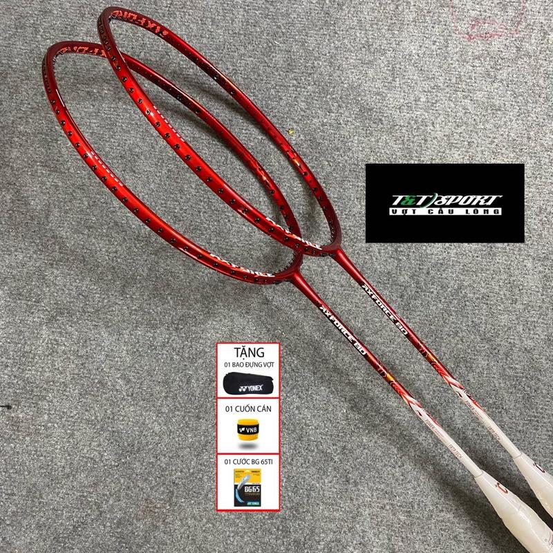 Vợt Cầu Lông LN Axforce 80 đỏ  Rồng Lửa  Chenlong căng max 13,5kg   tặng 01 cước căng sẵn - 01 quấn cán -01 bao đựng cợt   chất liệu carbon Cán Vợt Sport Cán Vợt Sport 