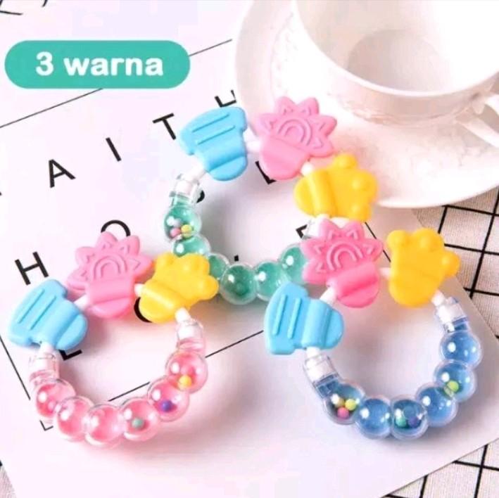 Mainan Rattle Genggam Bayi/Gigitan Bayi Kerincing 1