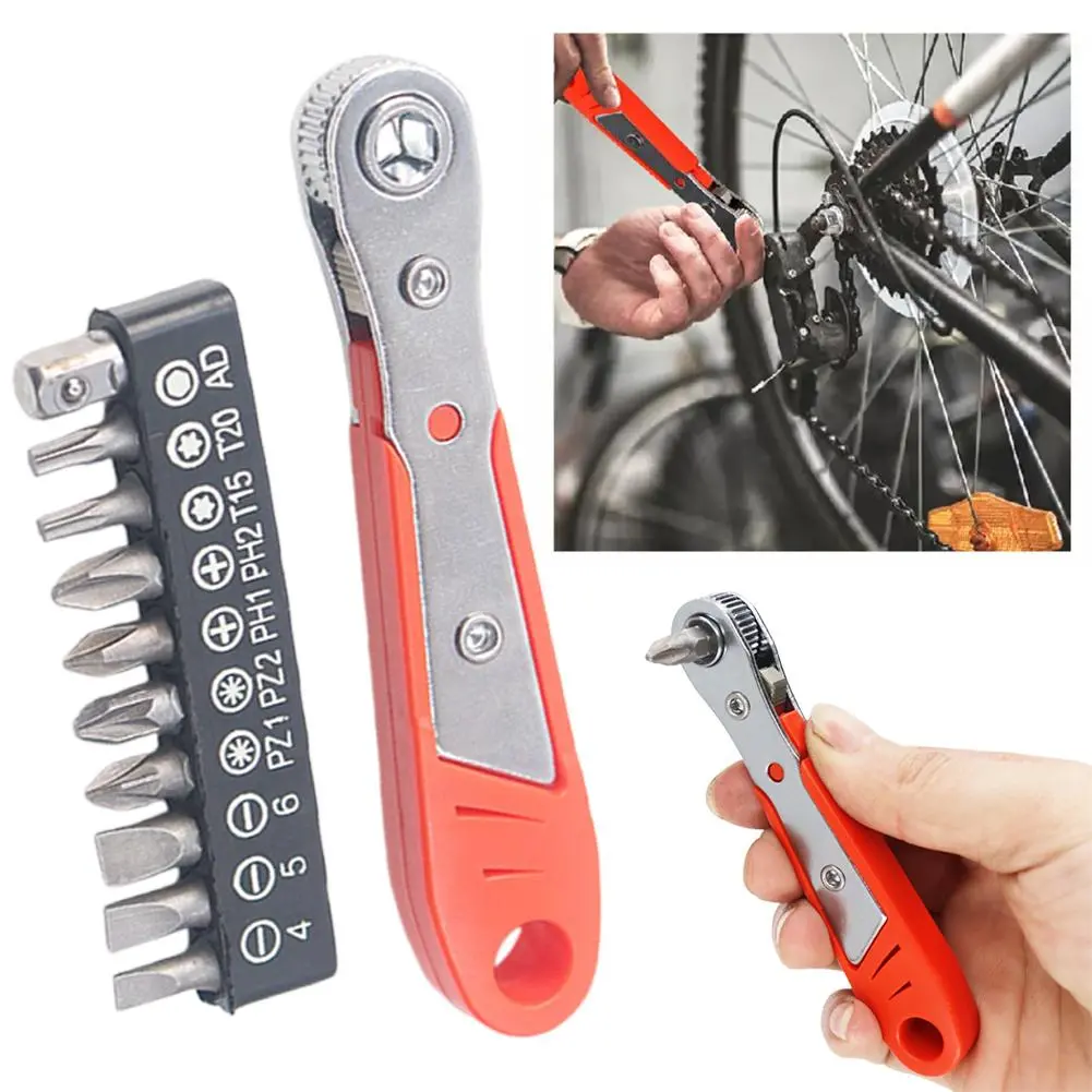 Mini 36-tooth Ratchet Screwdriver For Narrow Small Space Gap Repair Operation Batch Head Socket L-shaped Bending Wrench