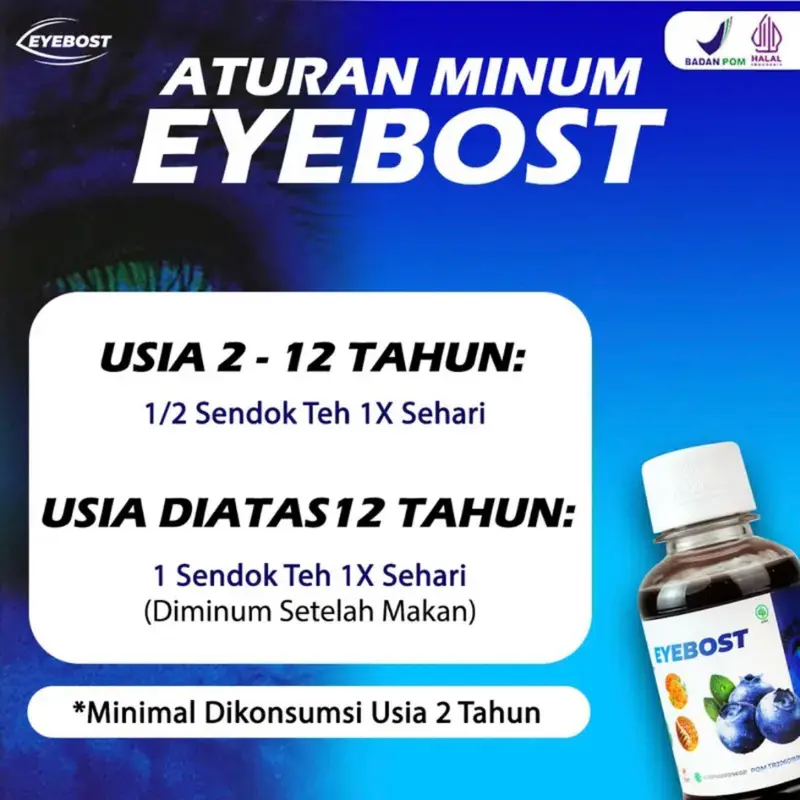 Eyebost – Madu Herbal Vitamin Mata Paket 3 Botol 130ml 1