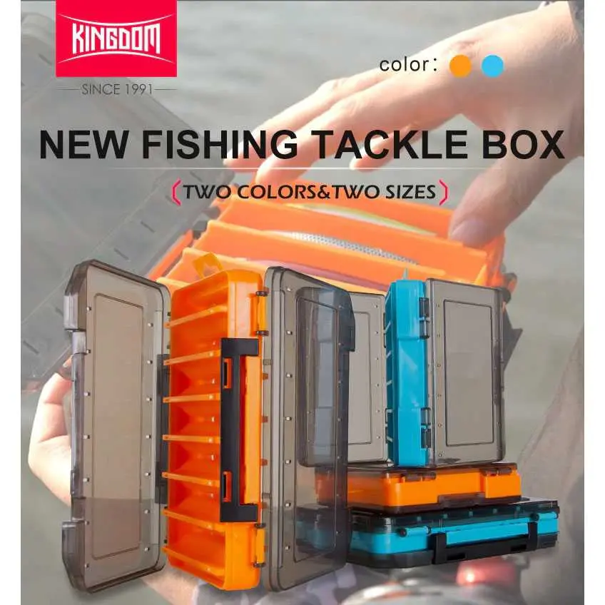 Kotak Perkakas Kail Umpan Pancing Fishing Box 14 Slot - KINGDOM
