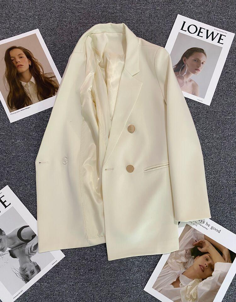 Product Introduction of Áo khoác blazer áo khoác vest nữ 2 lớp có đệm cầu vai rất đẹp khuy nút cao cấp Voi Women Top 20
