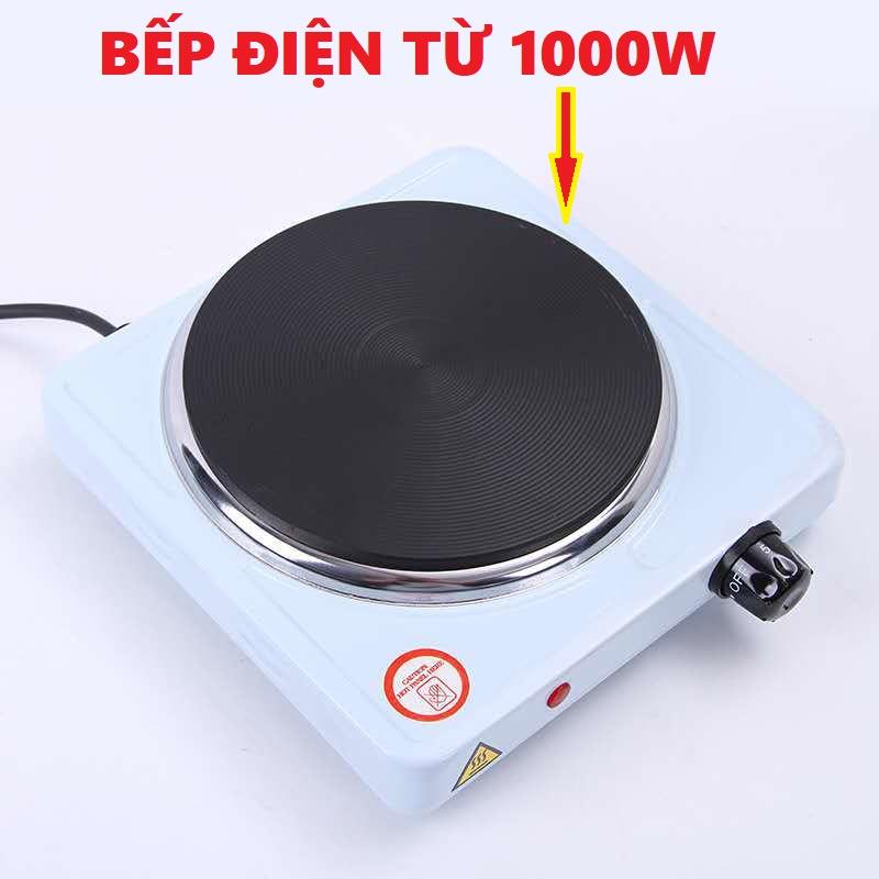  Bếp Điện Mini Pha Cafe Trà Nấu Nước Hơ Lá Trầu 1000w 
