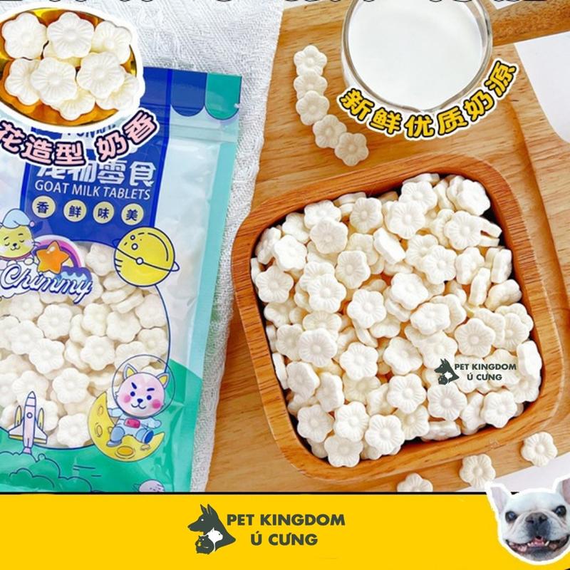Bánh Thưởng Sữa Dê Phô Mai Cho Chó Mèo Bổ Sung Canxi Gói 100g