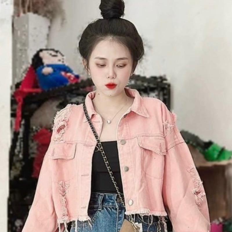 ÁO KHOÁC JEAN RÁCH HOT TREND