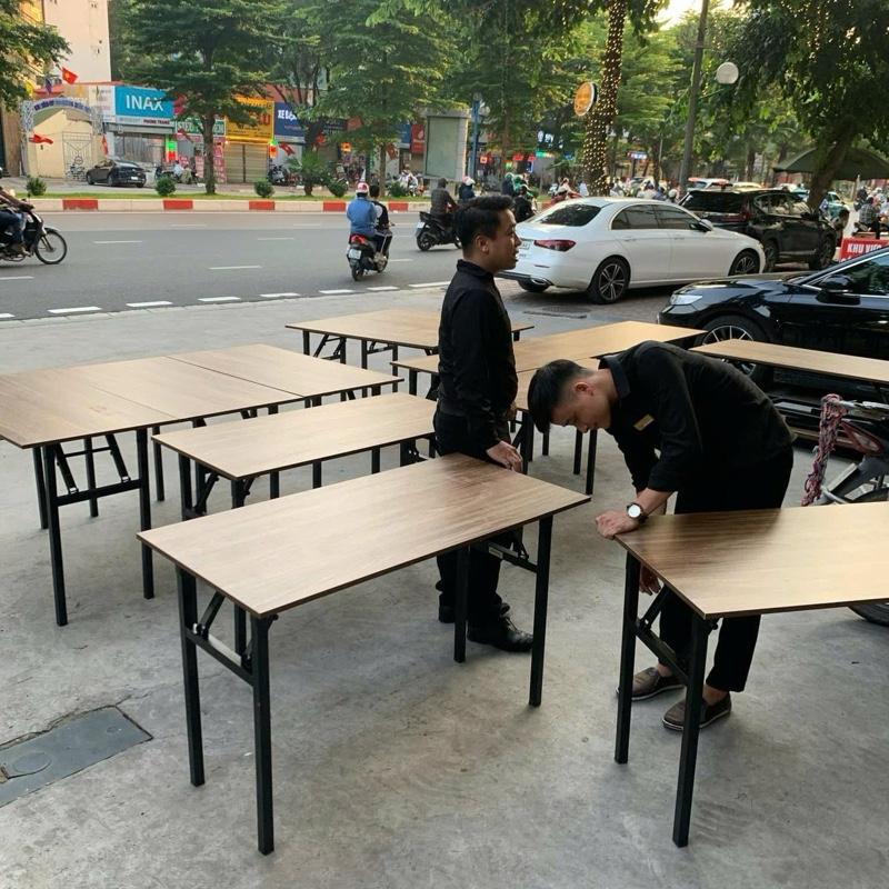 ￼Bàn vi tính xếp gọn tiện lợi cho văn phòng, học tập làm việc ,bàn ăn 7