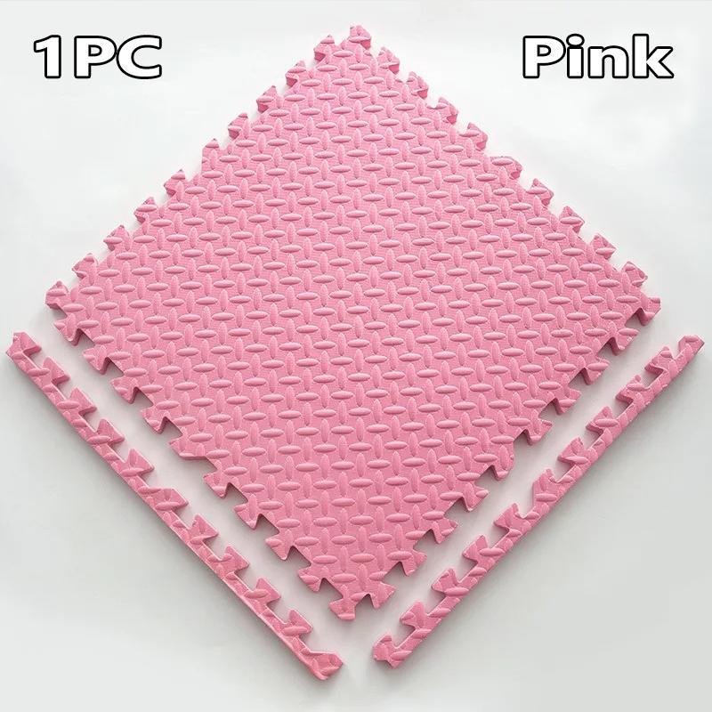 Thảm Tập Gym Thể Thao, 1 Chiếc, 30 * 30cm, Được Làm Bằng Chất Liệu EVA, Thiết Kế Vân Lá, Thảm Trải Sàn, Thích Hợp Cho Yoga Và Thể Dục, Chống Trượt, Thảm Ghép Nối, Dày Dặn, Thích Hợp Cho Phòng Sốc Tập Luyện, Bảo Vệ 8