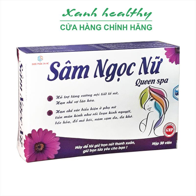 Viên uống SÂM NGỌC NỮ Queen Spa chính hãng - Hộp vỉ 30 viên