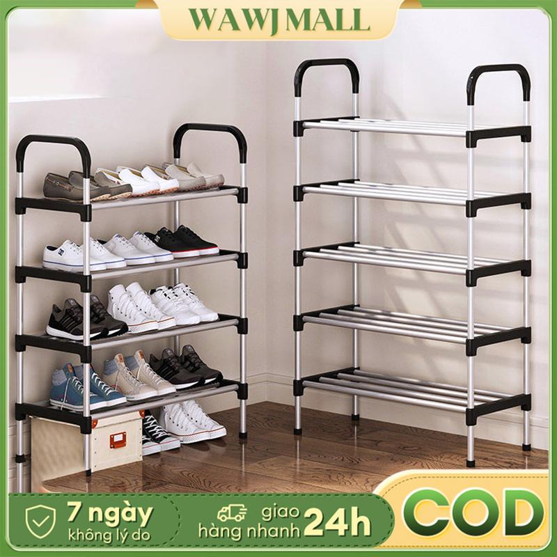 WAWJ kệ để giày dép 5 tầng kệ dép inox kệ giày Mạnh mẽ và vững