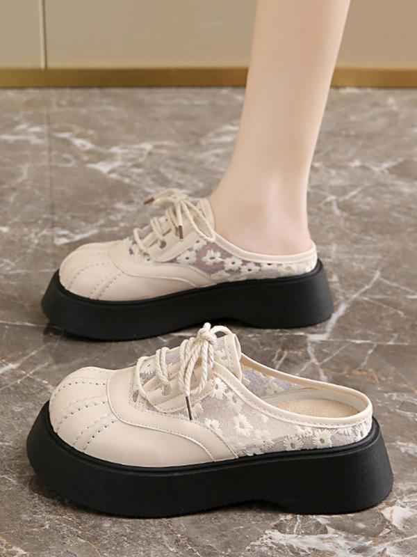 Women's Fashionable Solid Color Slides, Casual Comfortable Round Toe Slippers for Summer, Lightweight Breathable Shoes for Daily Wear, Girl 6