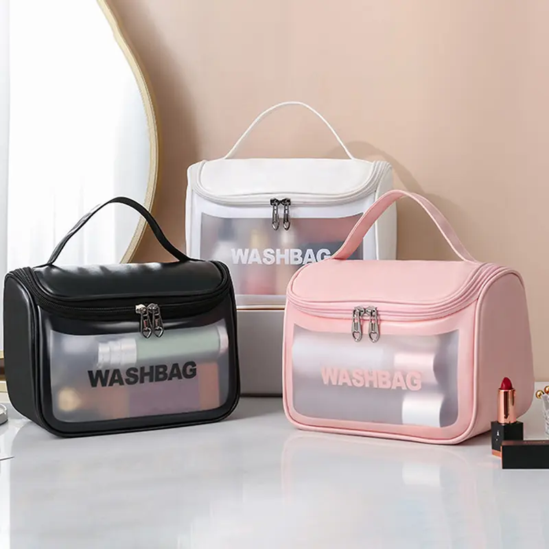 Ins Style Multifunctional Cosmetic Bag for Women Wash Bag Portable Waterproof Swimming Bag Home Travel Storage Bag