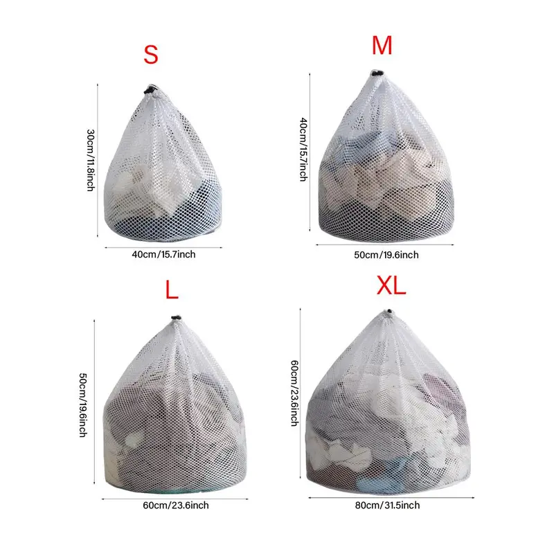 Drawstring Laundry Bag, 1 Count Washing Machine Special Washing Bag, Thickened Material Protects Clothes From Damage, Suitable for A Variety Of Clothes, Laundry Products 1