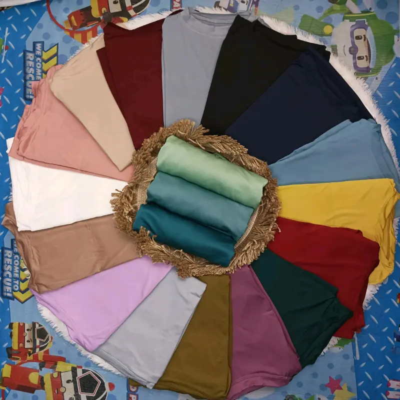 INNER DRESS MANSET LENGAN PANJANG BAHAN SPANDEK JERSEY PREMIUM Dalaman Wanita Muslim Tebal 5