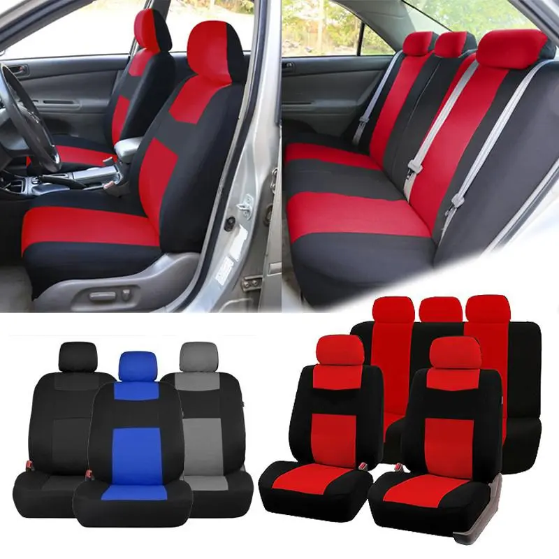 Teemo Automotive Universal 5 Seater Car Seat Cover Comfortable Durable Seat Cover