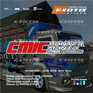 Stiker cmic stiker kaca canter mania comunity indonesia