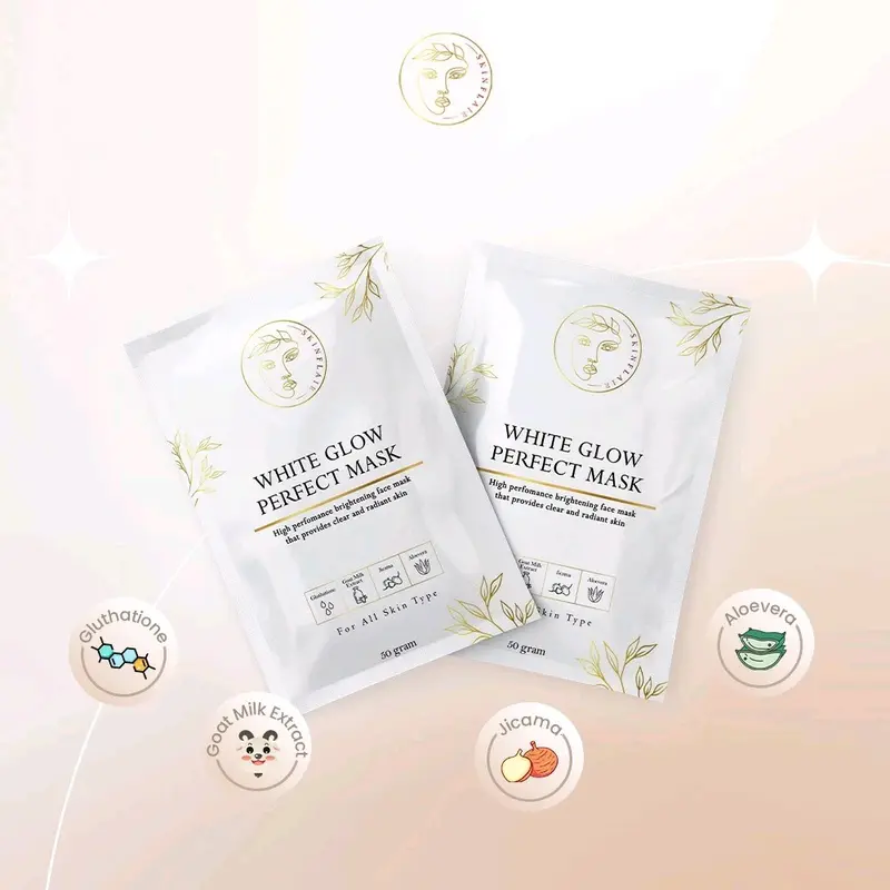 READY WHITE GLOW PERFECT MASK by SKINFLAIR Masker Mencerahkan 5