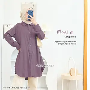 Tunik Polos Rayon El Waqia Ukuran L XL XXL XXXXL 4L 5L