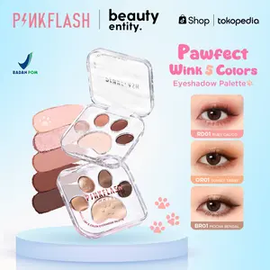 PINKFLASH Pawfect Wink 5 Colors Eyeshadow Palette – High Pigmented, Blendable, Smooth Powder, Long Lasting Eye Makeup