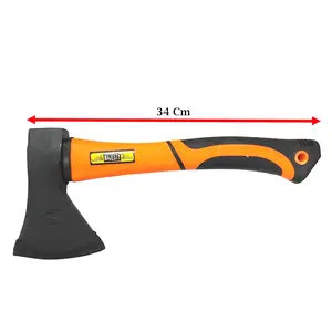 Kampak Gagang Fiber Lapis Karet 600 Gram / Kapak Kayu Gg Fiber / Kampak Belah Kayu TEBAL dan TAJAM