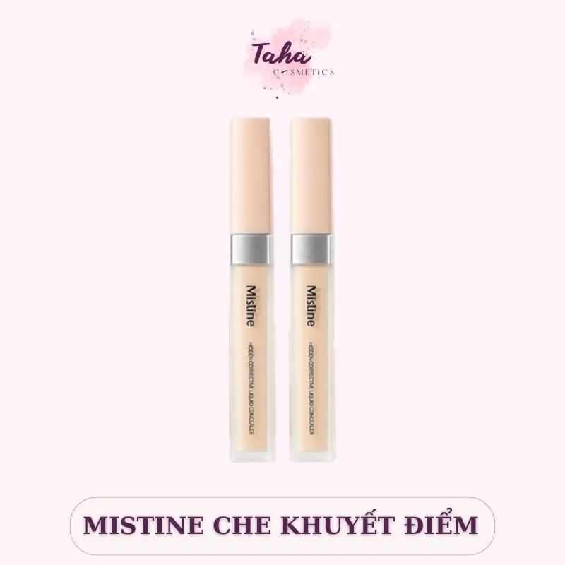 MISTINE Kem Che Khuyết Điểm Dạng Lỏng 6.5ml - Hiệu Ứng Lì Mềm Mịn Lâu Trôi - Cosmetic, Nữ