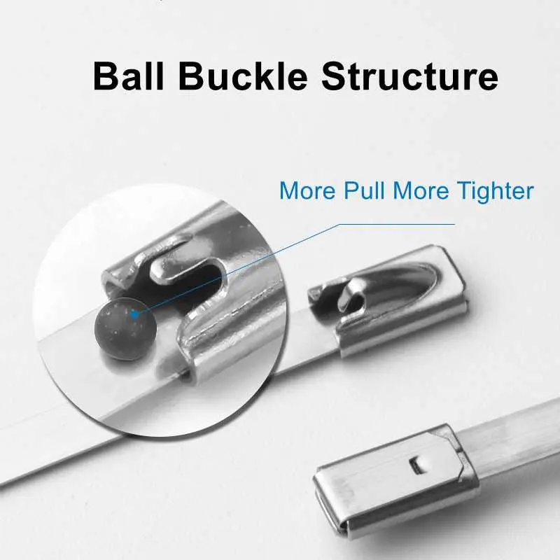 Kabel Ties Metal  Stainless Full 304 Anti Karat Premium - Tali Pengikat Logam Stainless Full Anti Karat - Ties Stainless Anti Panas Kualitas Premium Cable 2