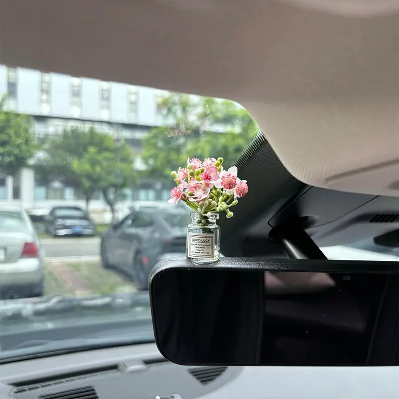 Car Air Outlet Flower Ornament, 1 Count Car Interior Decoration, Mini Flower Car Decoration, Universal Car Center Console Decoration, Gift for Boyfriend, Fiat 500 Accessories 3