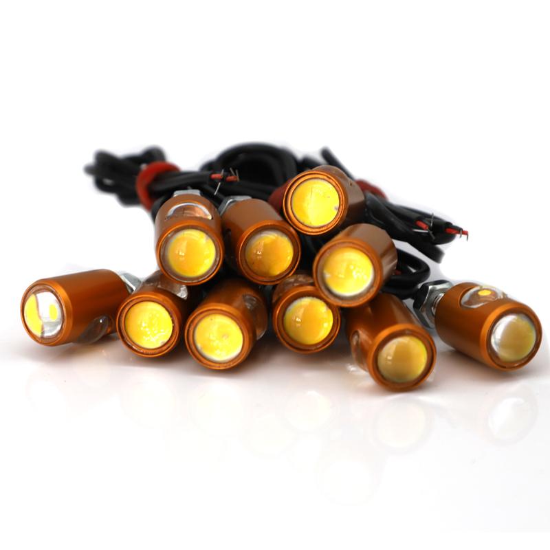 Product Introduction of 2Pcs LED Motorcycle Signal Lamp Super Bright LED Car Number License Plate Bolt Screw Tail Rear Light Brake Fog Lamp Bulb 12