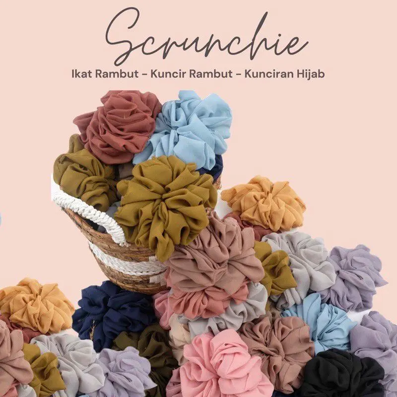 O.S || KUCIRAN / SCRUNCIE CEPOL RAMBUT Scrunchie ikat  rambut  pita
