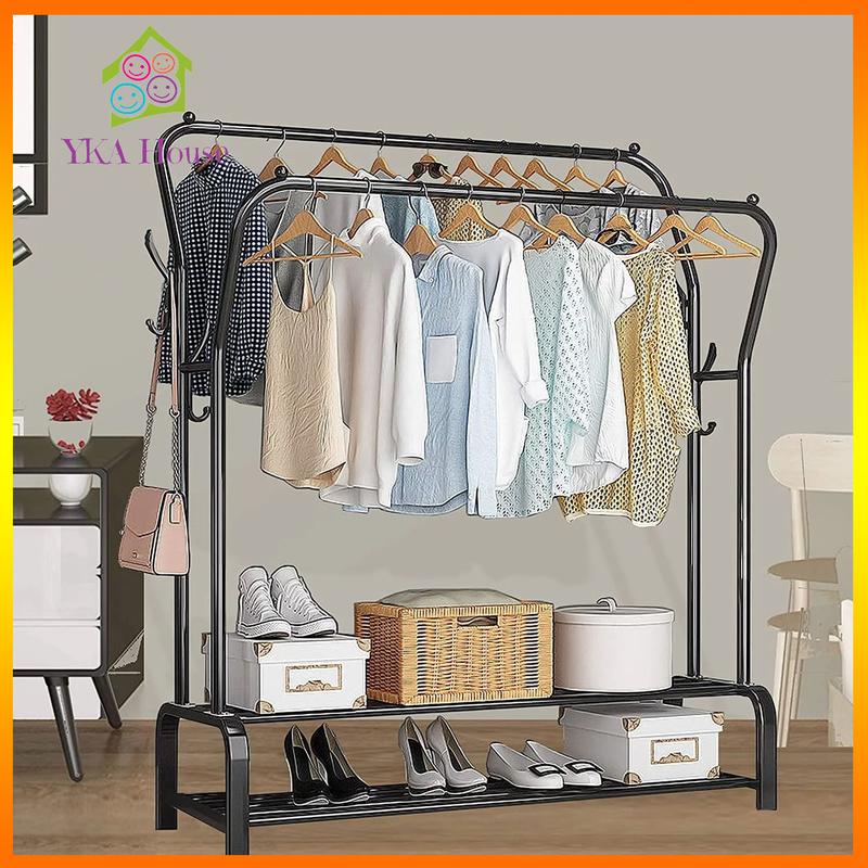 Kệ, Giá Treo Quần Áo Khung Thép Cacbon Chắc Chắn Thiết Kế Mẫu Hình Chữ U Đơn Giản, Đẹp Tiết Kiệm Không Gian Giúp Sắp Xếp Nhà Cửa Sạch Đẹp kệ  treo kệ  treo kệ  treo sào  treo sào  treo ketreo quanao ketreodo ketreo  quanao2tang