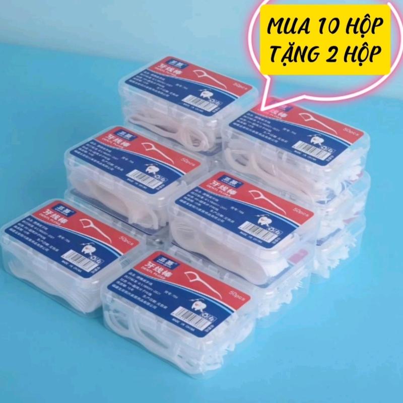 Combo 12 hộp tăm chỉ nha khoa Dental Flossers (600 chiếc) - vệ sinh răng miệng sạch sẽ 2