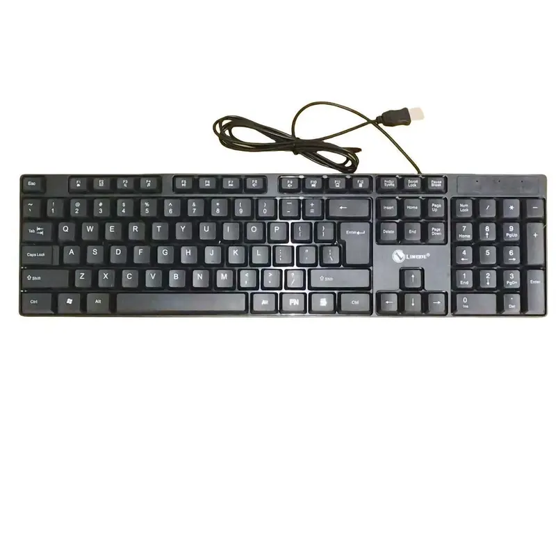 USB Wired Keyboard, Slim Business Computer Keyboard, Ergonomic Design Keyboard for Desktop & Laptop, Office Accessories 2