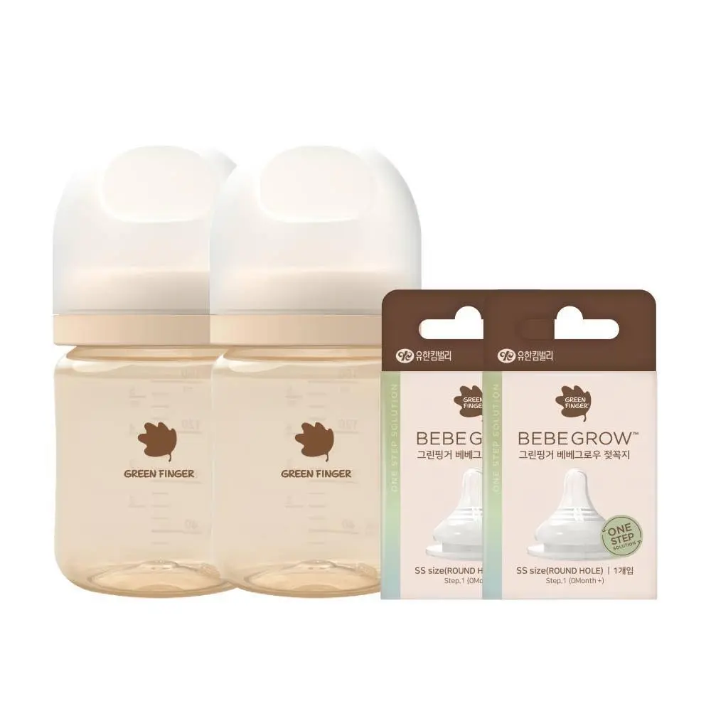 Núm Ti bình sữa Green Finger BebeGrow Hàn Quốc, núm ty 2 van thoát khí ...